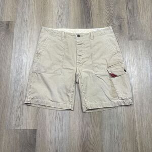 Polo Ralph Lauren Shorts Mens 33 Khaki Drill Cargo Herringbone Utility Workwear